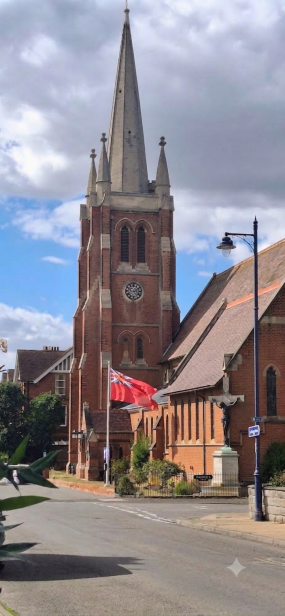 St John's church in Felixstowe proudly marking Merchant Navy Day St John's church in Felixstowe proudly marking Merchant Navy Day